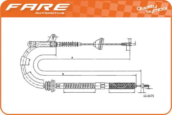 Cable Pull, parking brake (19192)