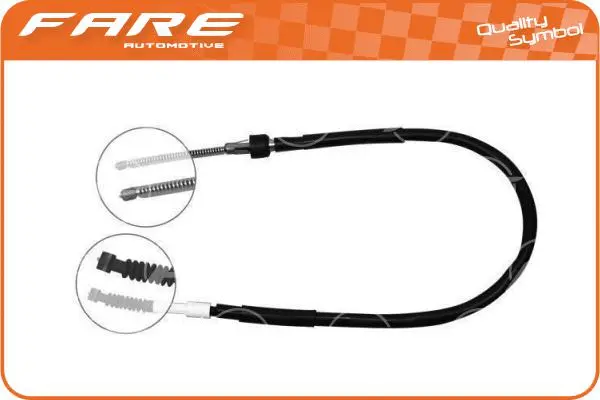 Cable Pull, parking brake (19100)