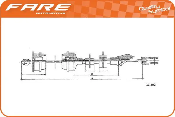 Cable Pull, clutch control (24743)