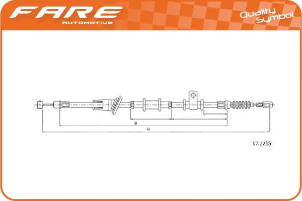 Cable Pull, parking brake (18512)