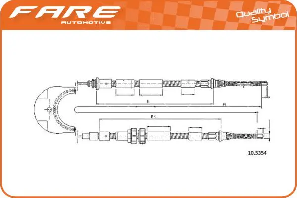 Cable Pull, parking brake (18213)