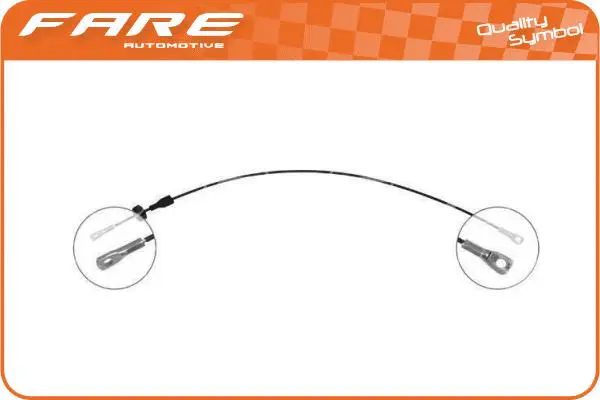 Cable Pull, parking brake (17887)