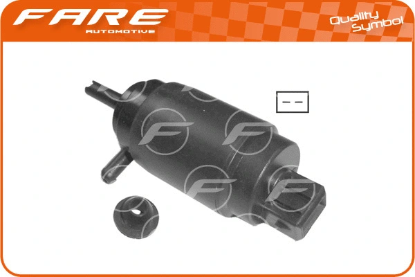 Washer Fluid Pump, window cleaning (9732)