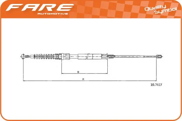 Cable Pull, parking brake (19291)