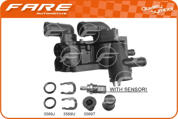 Thermostat, coolant (3822)
