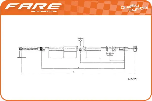 Cable Pull, parking brake (19001)