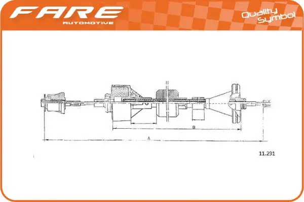 Cable Pull, clutch control (24810)