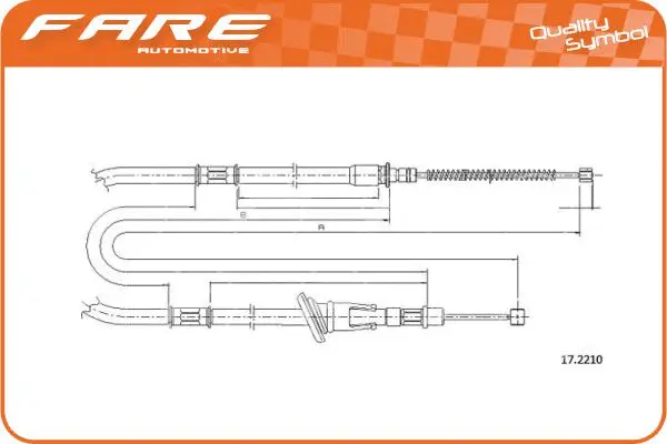 Cable Pull, parking brake (18496)