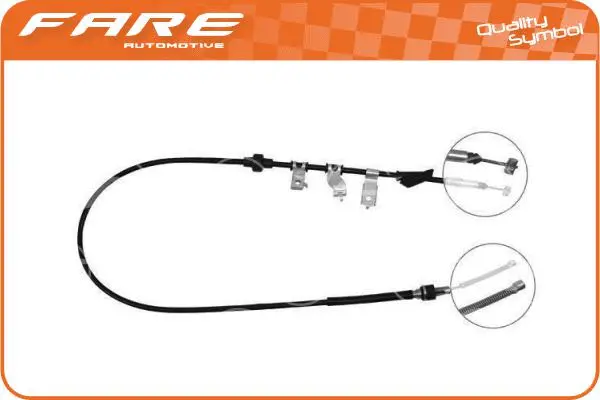 Cable Pull, parking brake (18404)