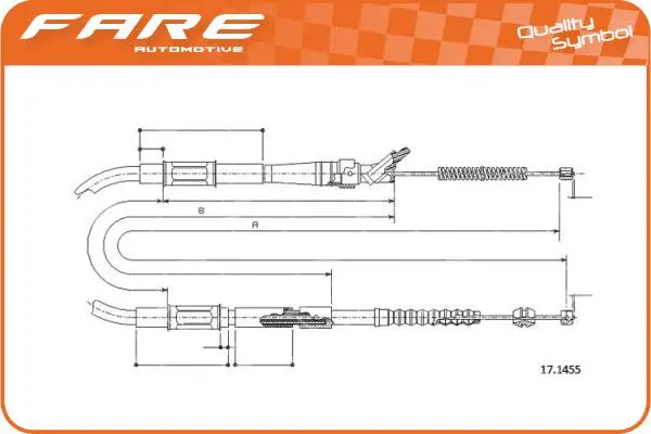 Cable Pull, parking brake (19071)