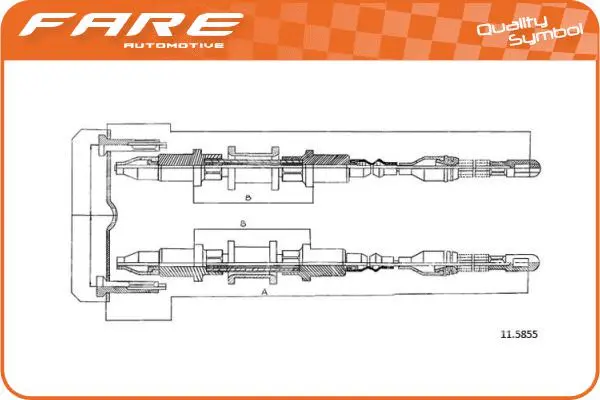 Cable Pull, parking brake (18638)