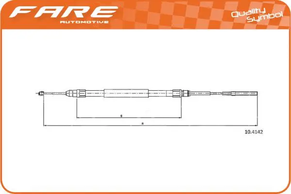 Cable Pull, parking brake (17792)
