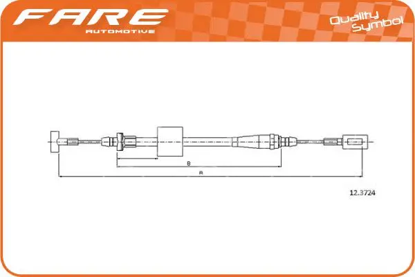 Cable Pull, parking brake (18138)