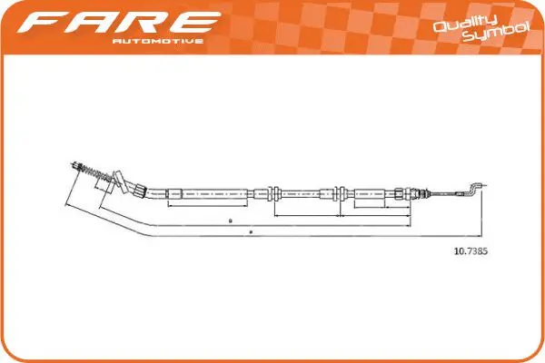 Cable Pull, parking brake (19294)