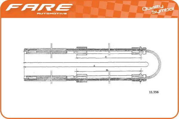 Cable Pull, parking brake (18186)