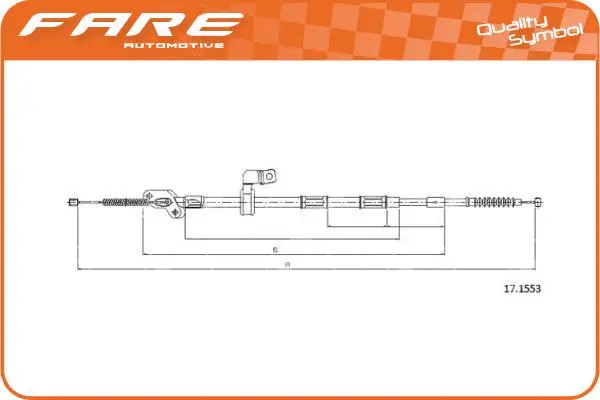 Cable Pull, parking brake (19152)