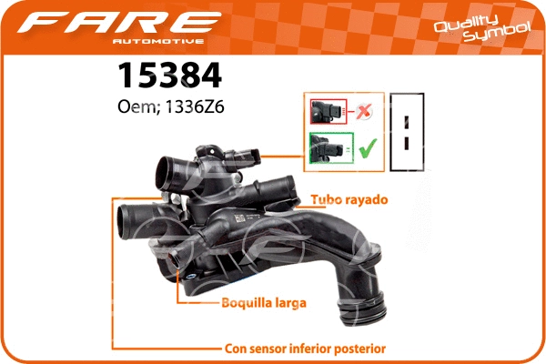 Thermostat, coolant (15384)