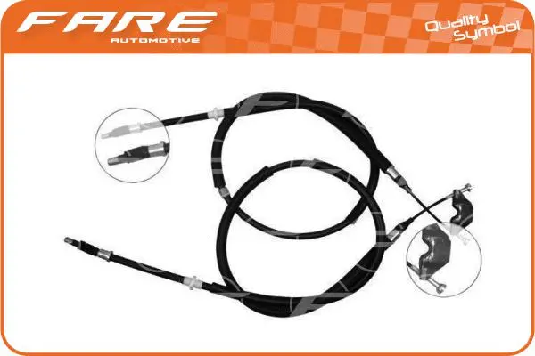 Cable Pull, parking brake (17597)