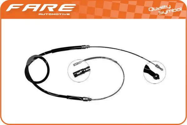 Cable Pull, parking brake (17898)
