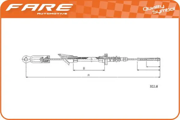 Cable Pull, clutch control (24665)