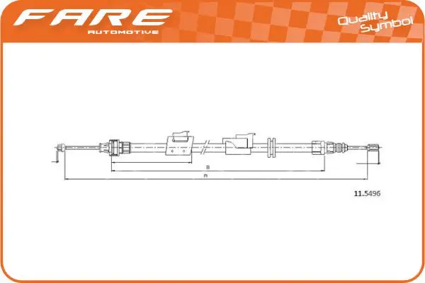 Cable Pull, parking brake (18268)