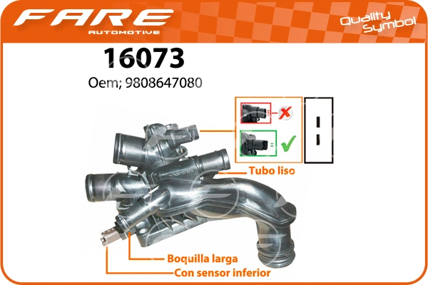 Thermostat, coolant (16073)
