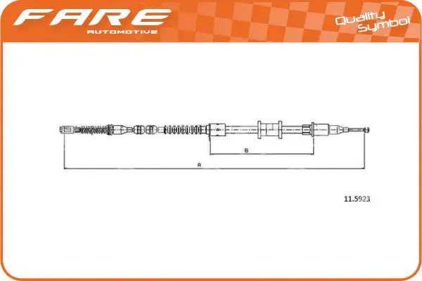 Cable Pull, parking brake (18656)