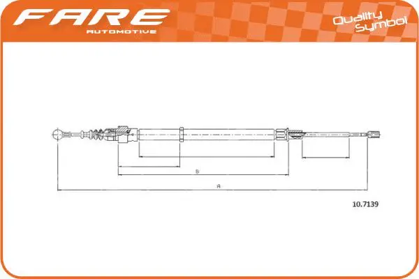 Cable Pull, parking brake (18945)