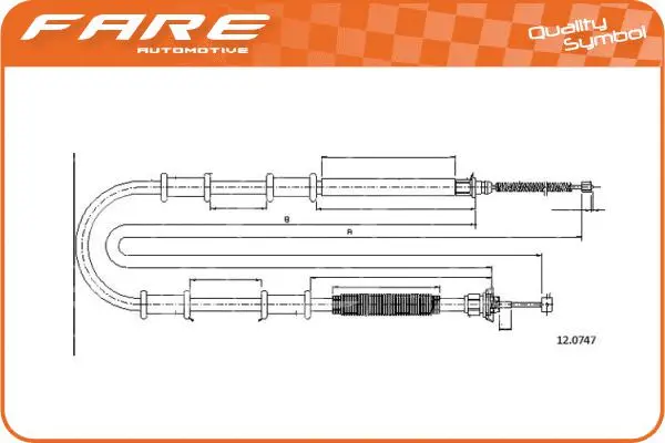 Cable Pull, parking brake (18133)