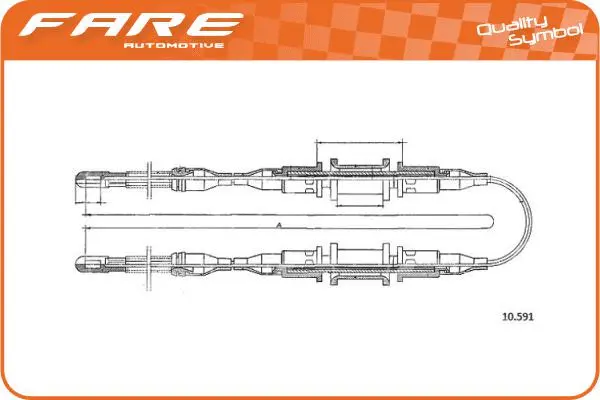 Cable Pull, parking brake (18603)