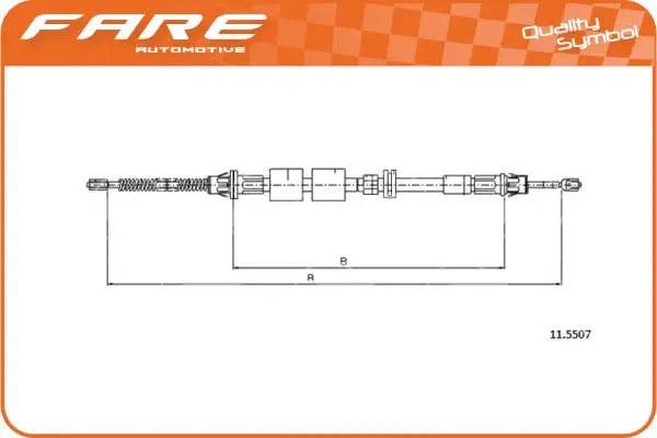 Cable Pull, parking brake (18219)