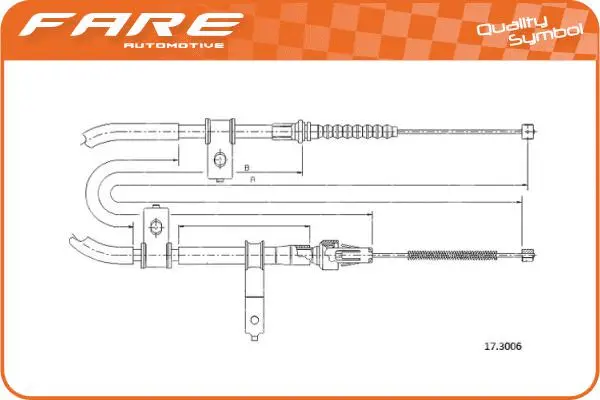 Cable Pull, parking brake (19312)