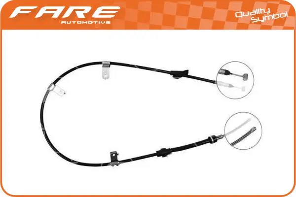 Cable Pull, parking brake (18405)