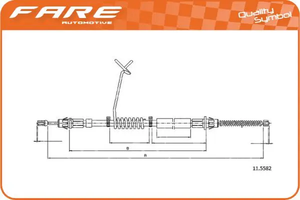 Cable Pull, parking brake (18274)