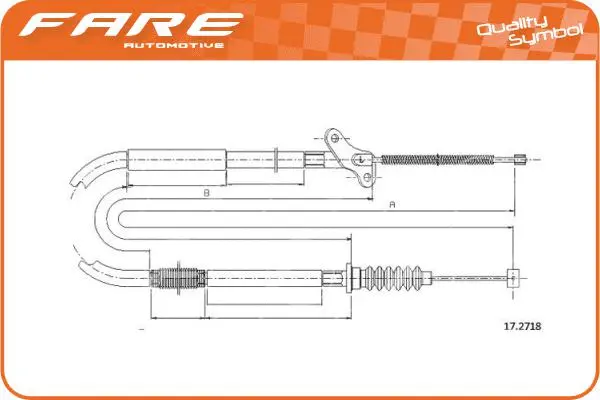Cable Pull, parking brake (18368)