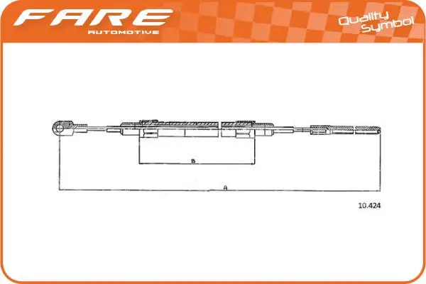 Cable Pull, parking brake (17767)