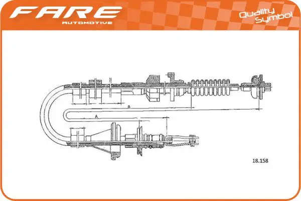 Cable Pull, clutch control (24639)