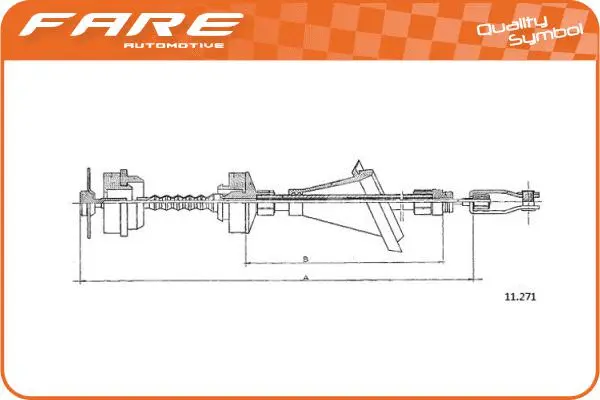 Cable Pull, clutch control (24746)