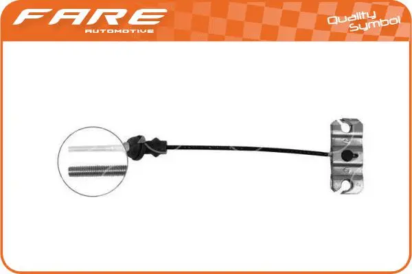 Cable Pull, parking brake (18431)