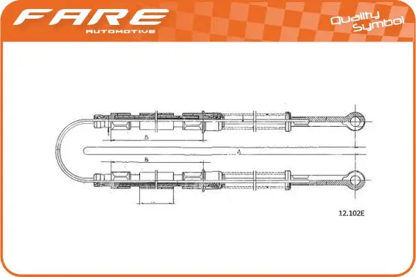 Cable Pull, parking brake (18937)