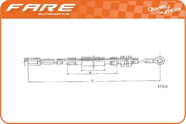 Cable Pull, parking brake (18154)