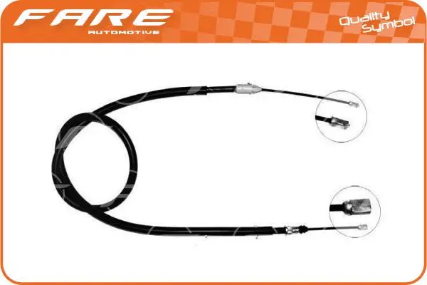 Cable Pull, parking brake (17624)