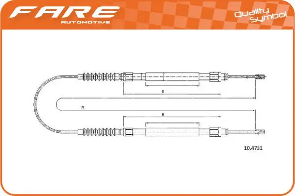 Cable Pull, parking brake (18109)