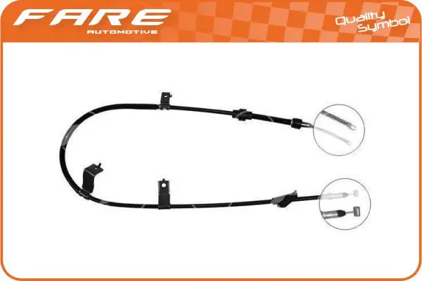 Cable Pull, parking brake (18303)