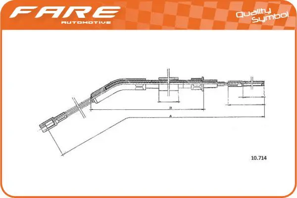 Cable Pull, parking brake (19215)