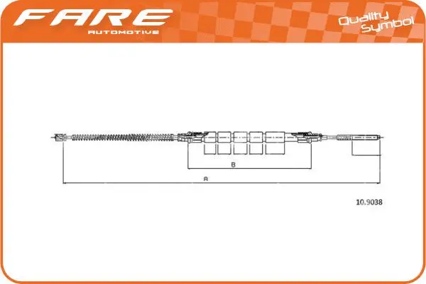 Cable Pull, parking brake (18959)