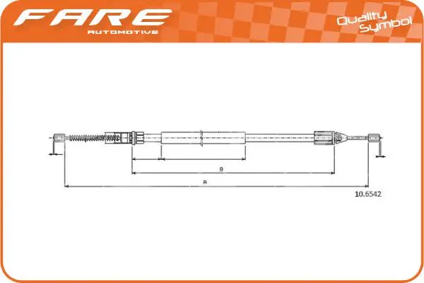 Cable Pull, parking brake (18864)
