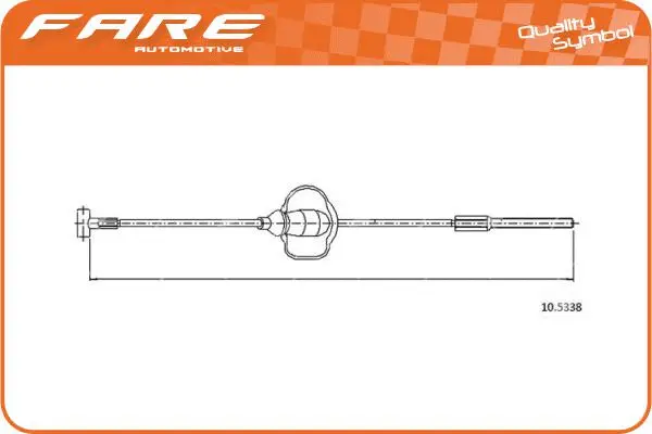 Cable Pull, parking brake (18289)