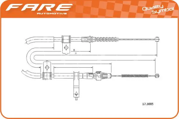 Cable Pull, parking brake (19311)