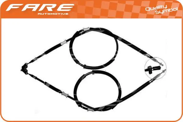 Cable Pull, parking brake (17656)